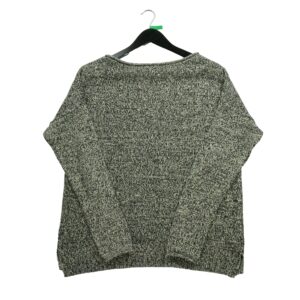 Pull femme manches longues noir Polo Ralph Lauren Motif chine Col Rond