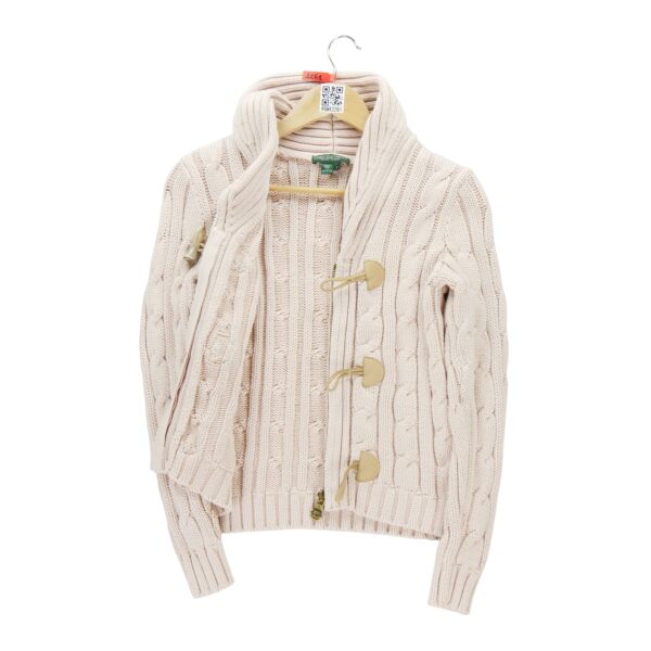 Pull femme manches longues rose Polo Ralph Lauren Col V