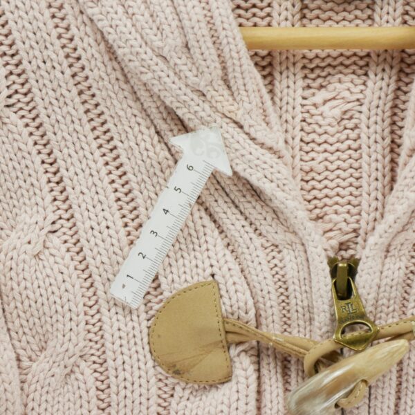 Pull femme manches longues rose Polo Ralph Lauren Col V