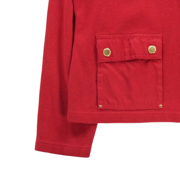 Pull femme manches longues rouge Polo Ralph Lauren Col Montant
