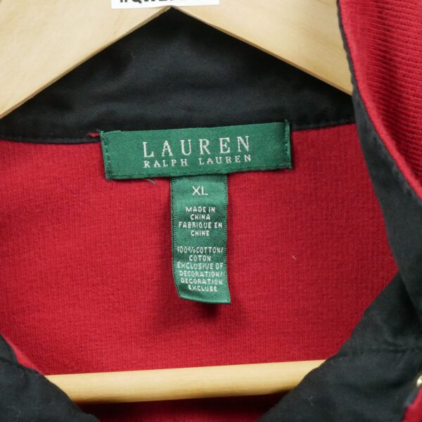Pull femme manches longues rouge Polo Ralph Lauren Col Montant
