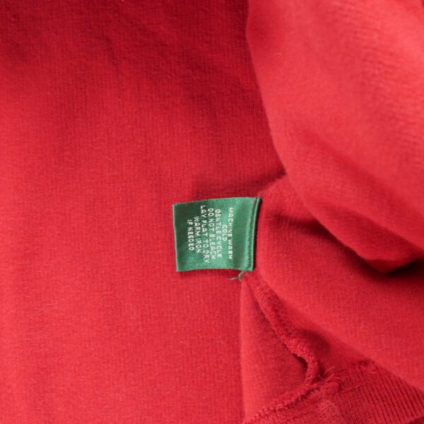 Pull femme manches longues rouge Polo Ralph Lauren Col Montant