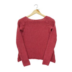 Pull femme manches longues rouge Polo Ralph Lauren Col Rond
