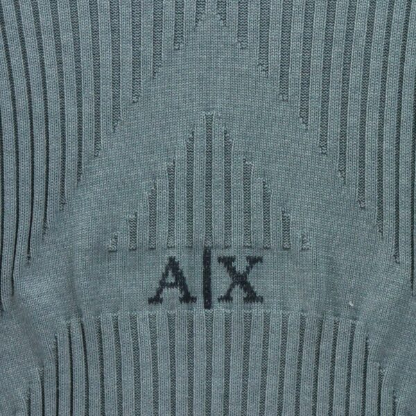 Pull homme manches longues bleu Armani Exchange Col V