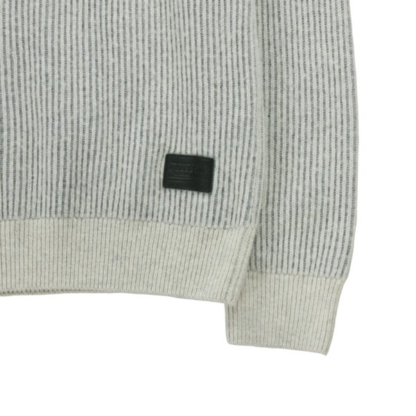 Pull homme manches longues gris Barbour Col Rond