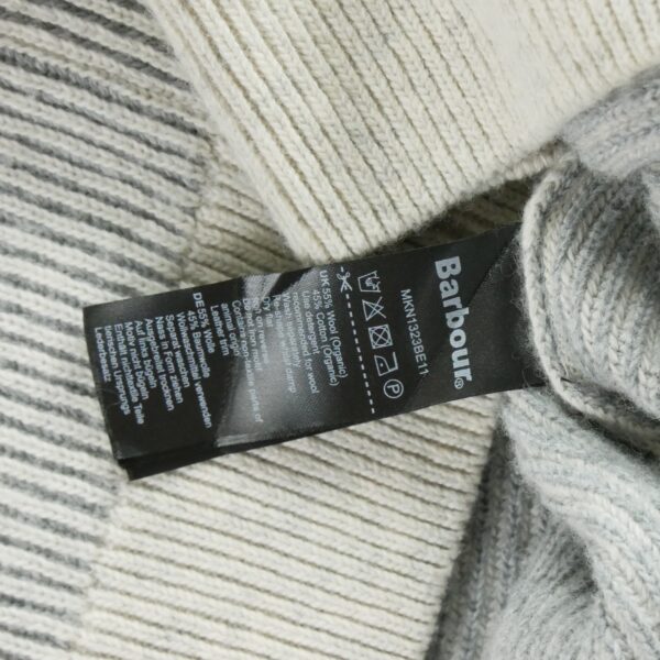 Pull homme manches longues gris Barbour Col Rond