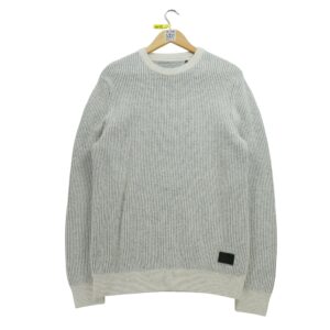 Pull homme manches longues gris Barbour Col Rond