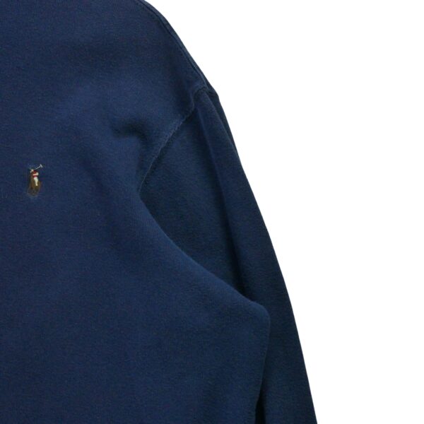 Pull homme manches longues marine Polo Ralph Lauren Col Montant