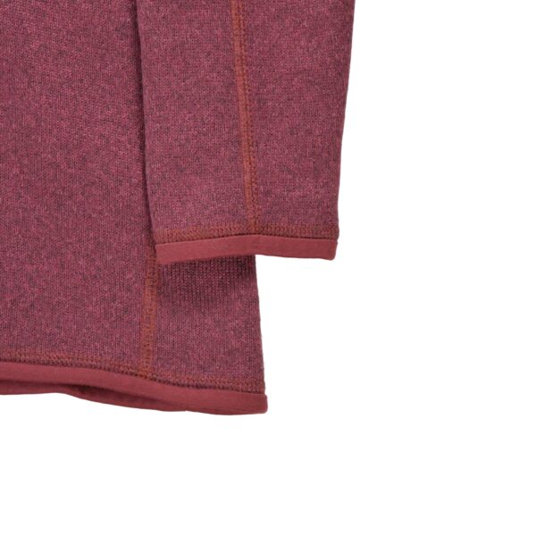 Pull polaires femme manches longues rouge Patagonia Motif chine Col Montant