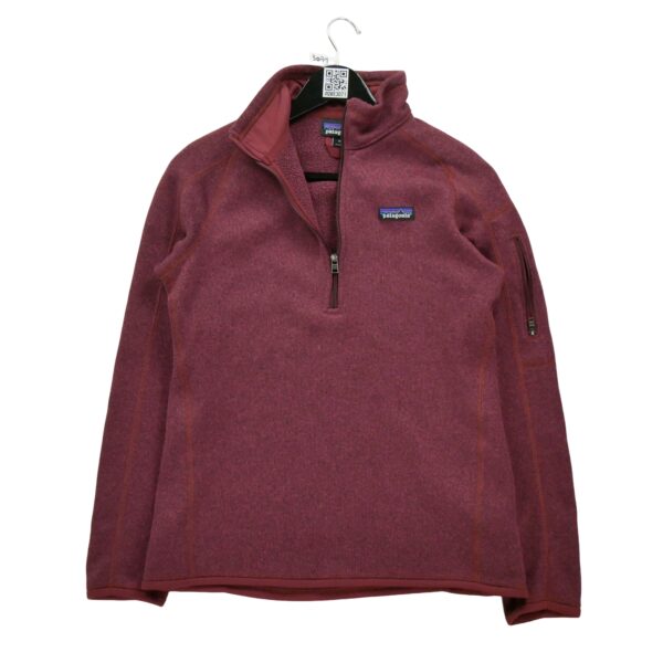 Pull polaires femme manches longues rouge Patagonia Motif chine Col Montant