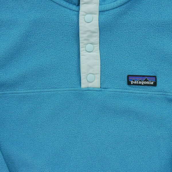 Pull polaires femme manches longues turquoise Patagonia Col Montant