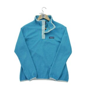 Pull polaires femme manches longues turquoise Patagonia Col Montant