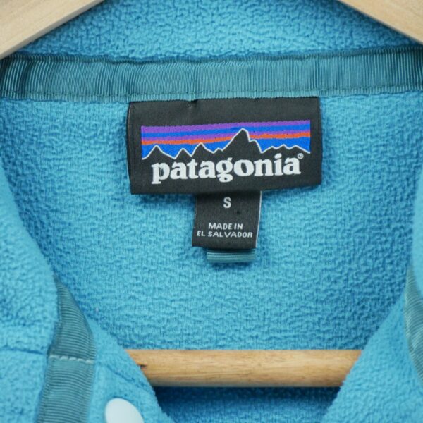 Pull polaires femme manches longues turquoise Patagonia Col Montant