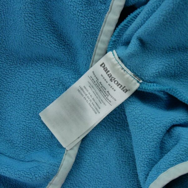 Pull polaires femme manches longues turquoise Patagonia Col Montant