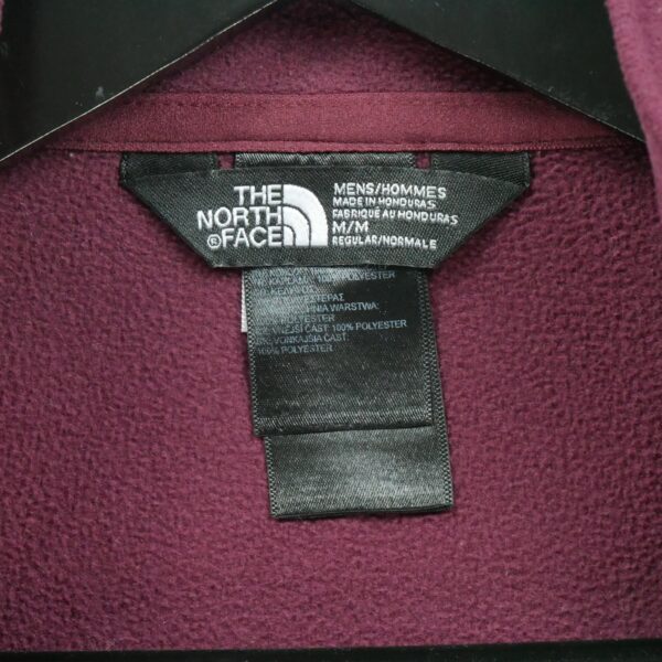 Pull polaires homme manches longues bordeaux The North Face Col Montant