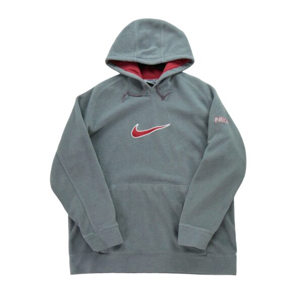 Pull polaires homme manches longues gris Nike Col Rond