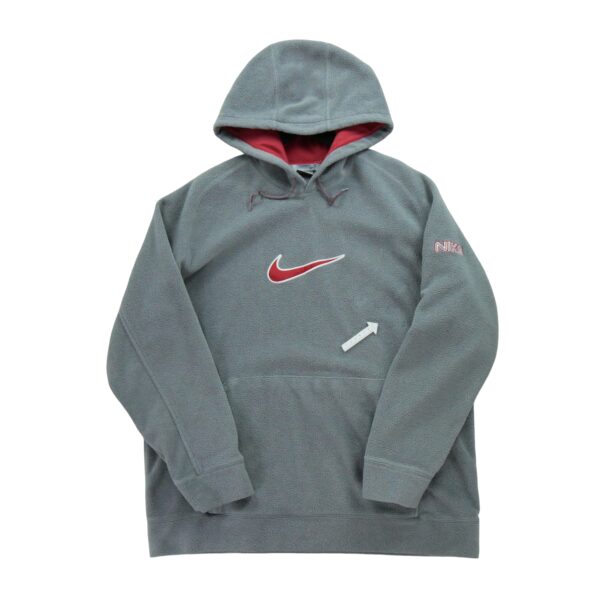 Pull polaires homme manches longues gris Nike Col Rond