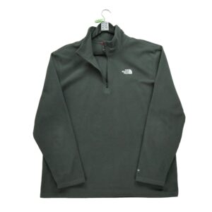 Pull polaires homme manches longues gris The North Face Col Montant