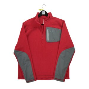 Pull polaires homme manches longues rouge The North Face Col Montant