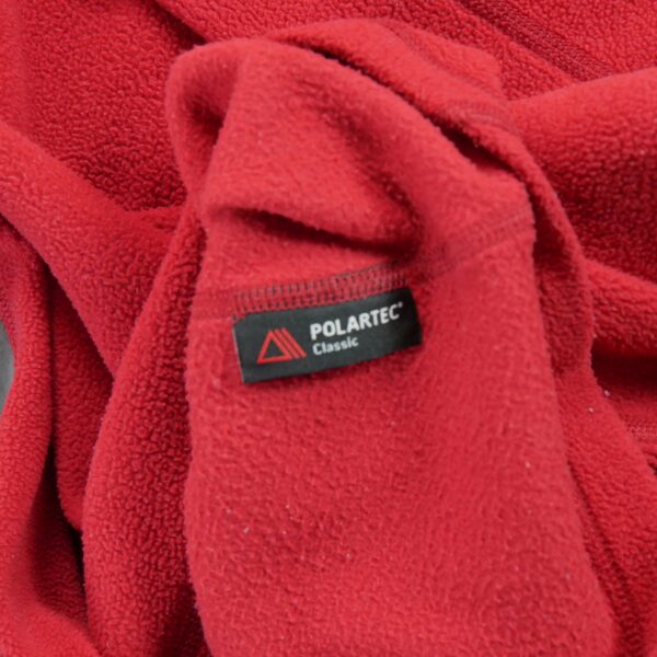 Pull polaires homme manches longues rouge The North Face Col Montant