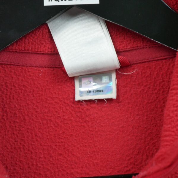 Pull polaires homme manches longues rouge The North Face Col Montant