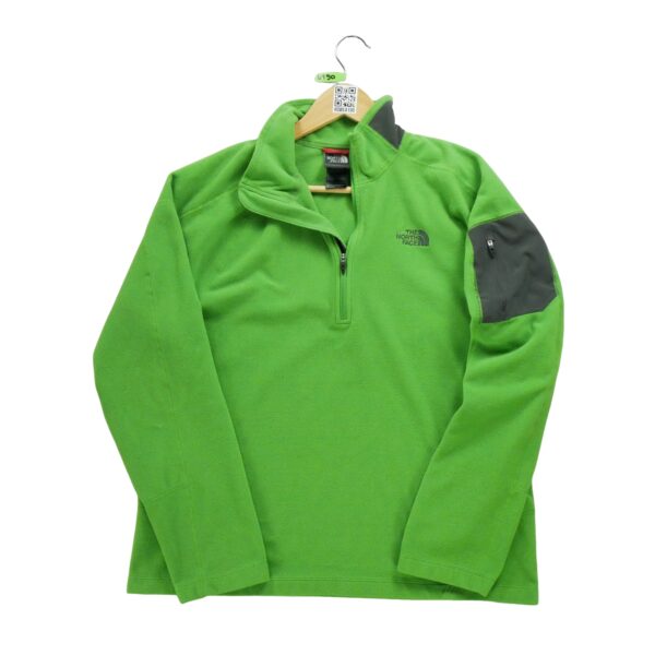 Pull polaires homme manches longues vert The North Face Col Montant