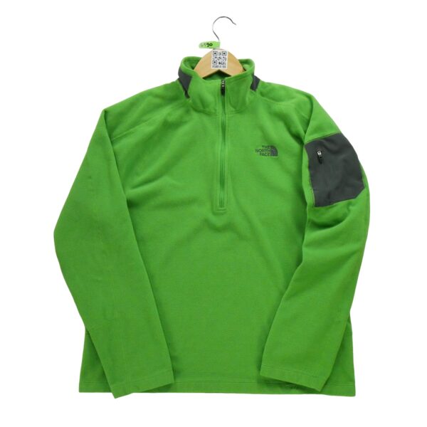 Pull polaires homme manches longues vert The North Face Col Montant