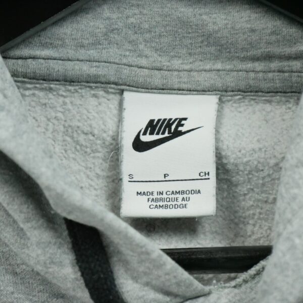 Sweat a capuche femme manches longues gris Nike Motif chine Col Rond