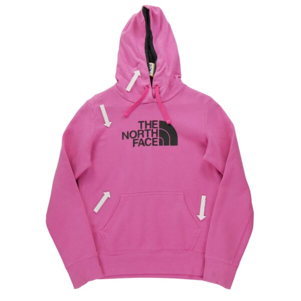 Sweat a capuche femme manches longues rose The North Face Motif imprime Col Rond