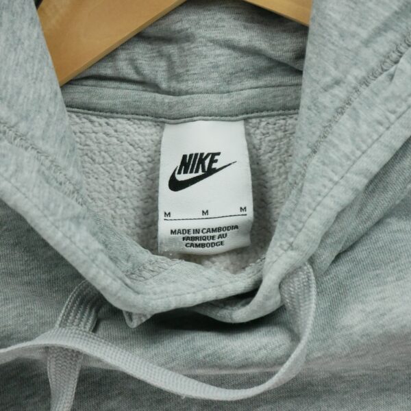 Sweat a capuche homme manches longues gris Nike Col Rond