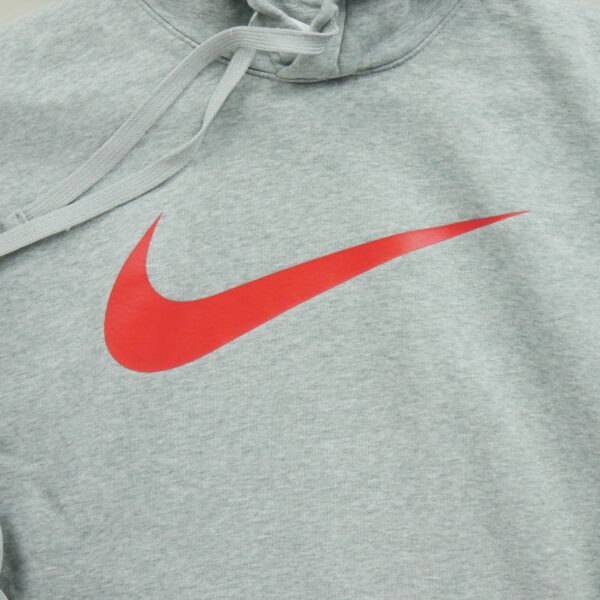 Sweat a capuche homme manches longues gris Nike Col Rond
