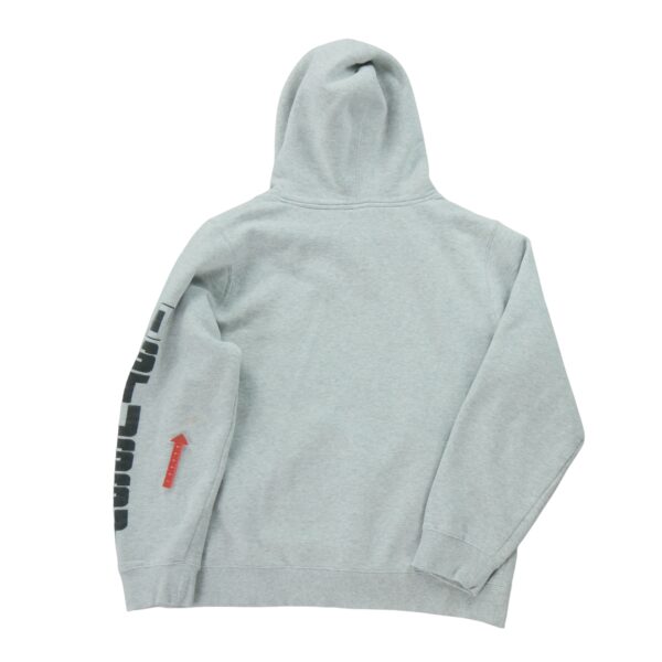 Sweat a capuche homme manches longues gris Stussy Motif chine Col V