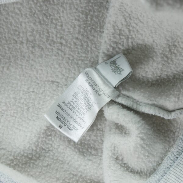 Sweat a capuche homme manches longues gris Stussy Motif chine Col V