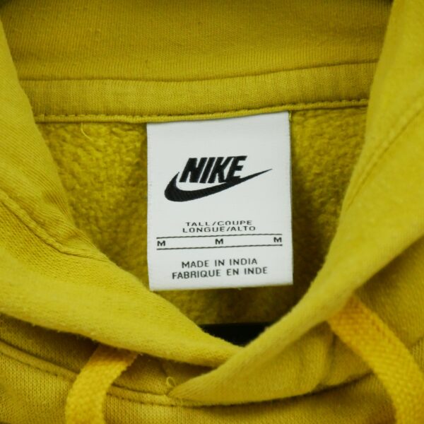 Sweat a capuche homme manches longues jaune Nike Col Rond