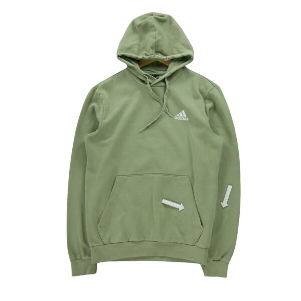 Sweat a capuche homme manches longues vert Adidas Col Rond