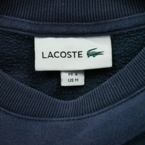 Sweat femme manches longues marine Lacoste Col Rond