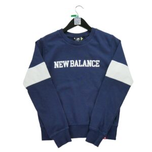 Sweat femme manches longues marine New Balance Col Rond