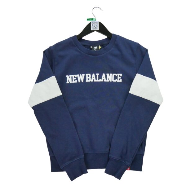 Sweat femme manches longues marine New Balance Col Rond