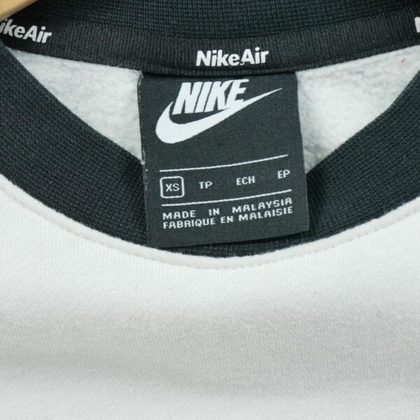 Sweat homme manches longues blanc Nike Col Rond