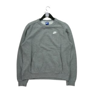 Sweat homme manches longues gris Nike Motif chine Col Rond