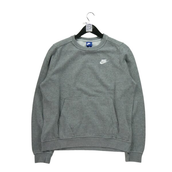 Sweat homme manches longues gris Nike Motif chine Col Rond