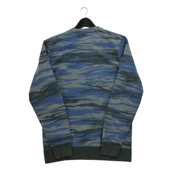 Sweat homme manches longues marine Adidas Motif a motifs Col Rond
