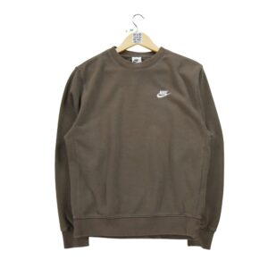 Sweat homme manches longues marron Nike Col Rond