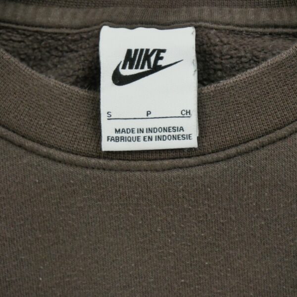 Sweat homme manches longues marron Nike Col Rond
