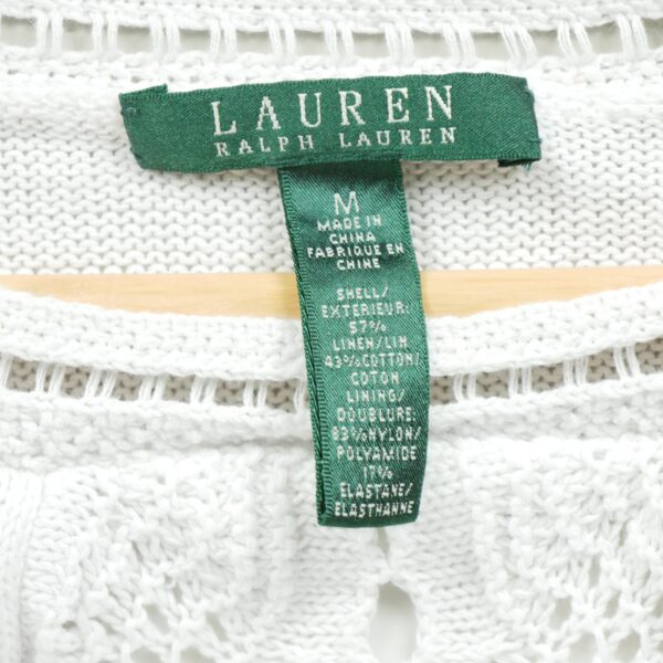T shirt manches courtes femme blanc Polo Ralph Lauren Col Rond