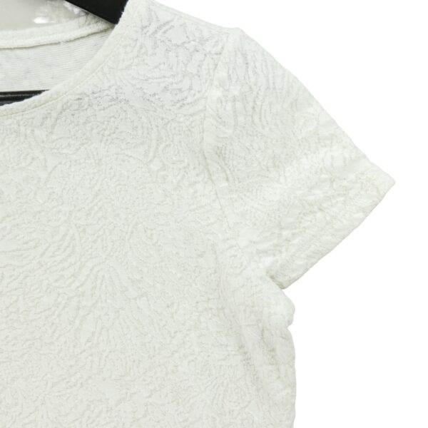 T shirt manches courtes femme blanc Polo Ralph Lauren Motif a motifs Col Rond