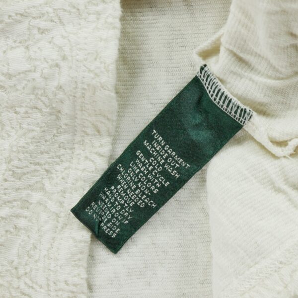 T shirt manches courtes femme blanc Polo Ralph Lauren Motif a motifs Col Rond