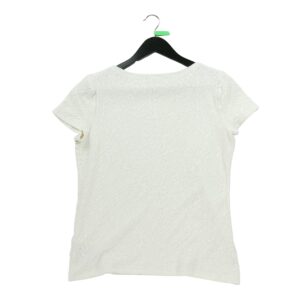 T shirt manches courtes femme blanc Polo Ralph Lauren Motif a motifs Col Rond