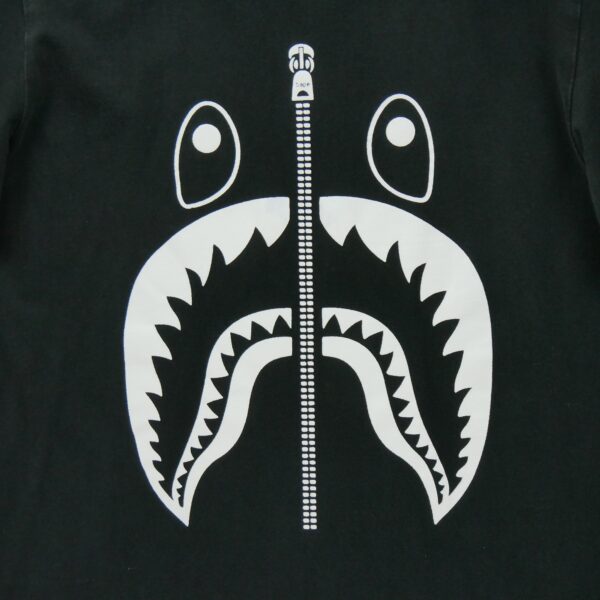 T shirt manches courtes homme noir A Bathing Ape Bape Motif imprime Col Rond