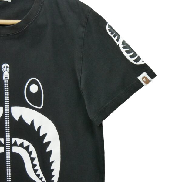 T shirt manches courtes homme noir A Bathing Ape Bape Motif imprime Col Rond